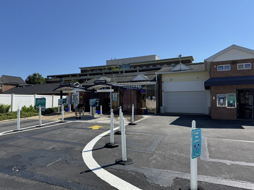 Water Works Car Wash Touch Free bay in Annapolis, Maryland